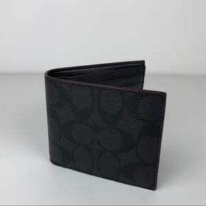 Coach Men’s signature wallet NWT